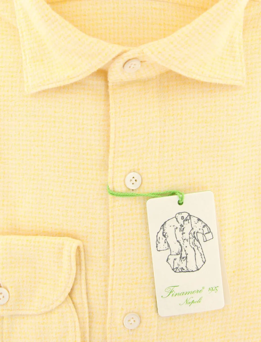 Finamore Napoli Yellow Shirt - Extra Slim