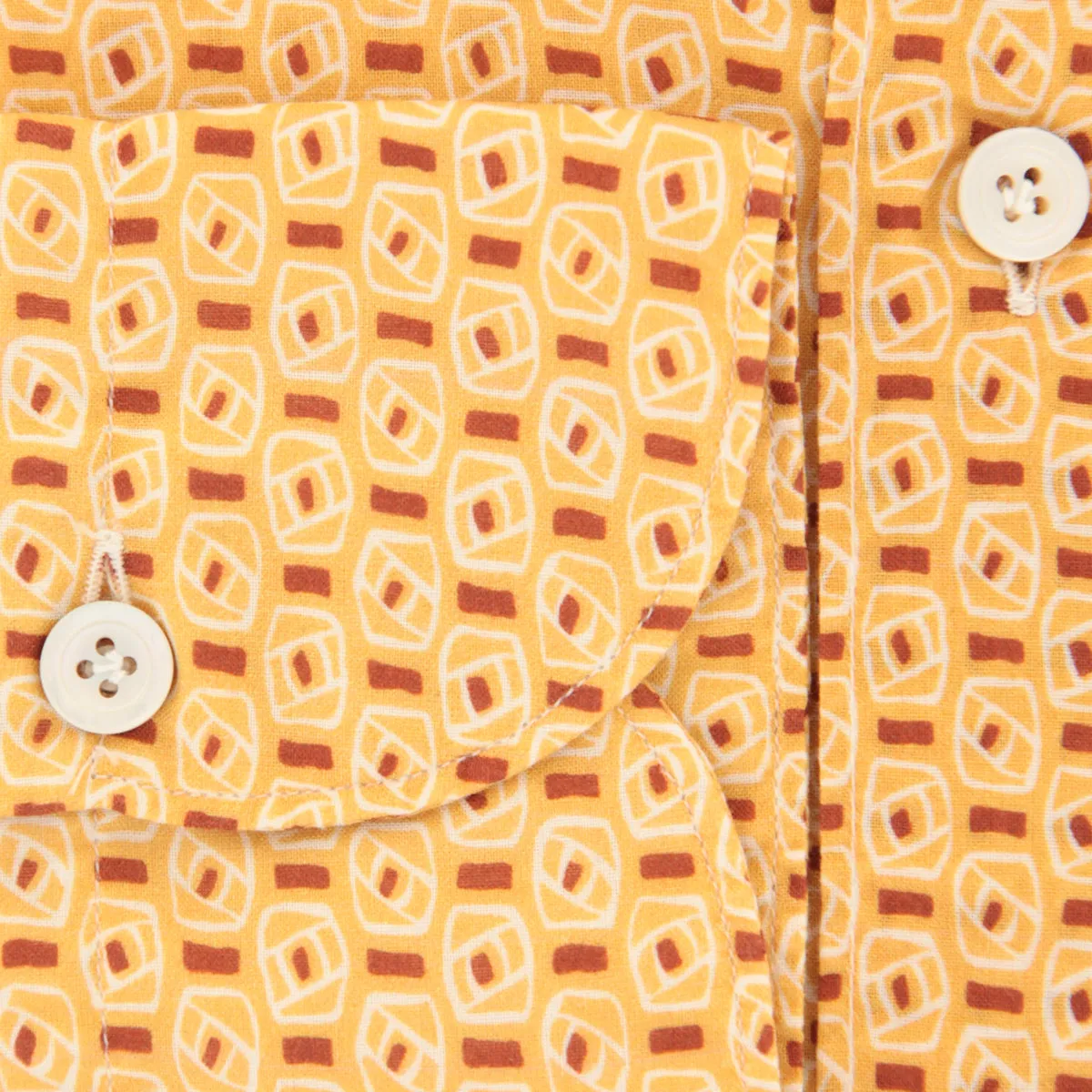 Finamore Napoli Yellow Shirt - Extra Slim