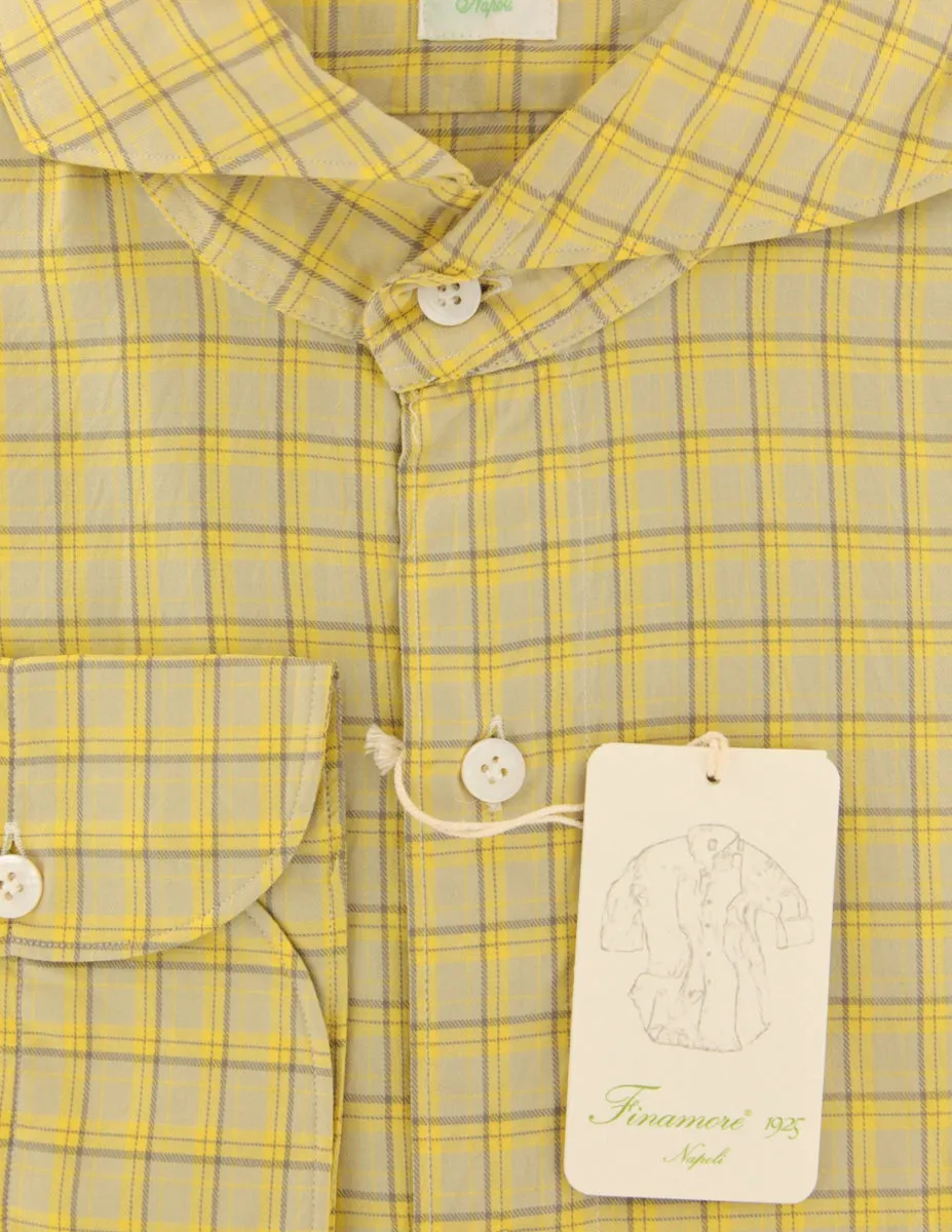 Finamore Napoli Yellow Shirt - Extra Slim