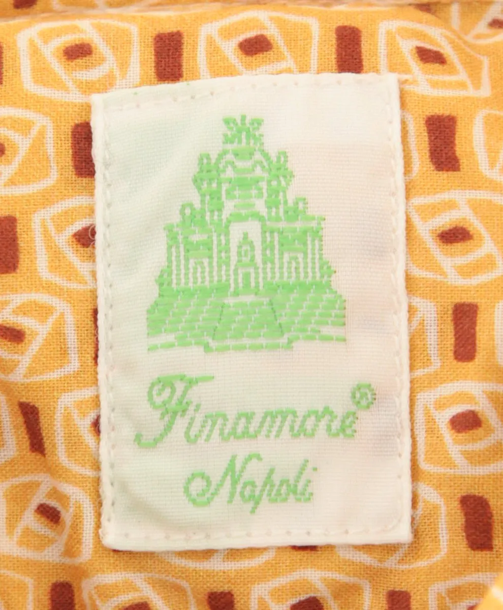 Finamore Napoli Yellow Shirt - Extra Slim