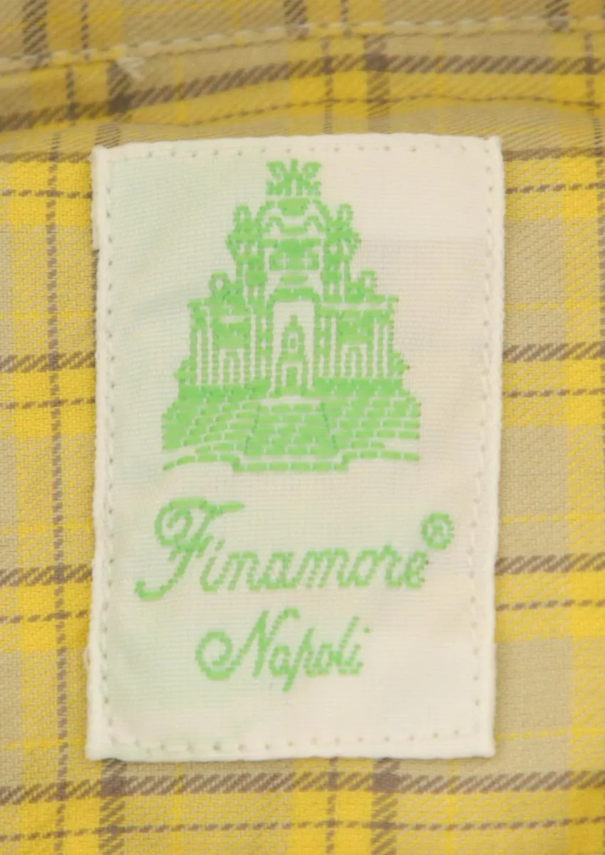Finamore Napoli Yellow Shirt - Extra Slim
