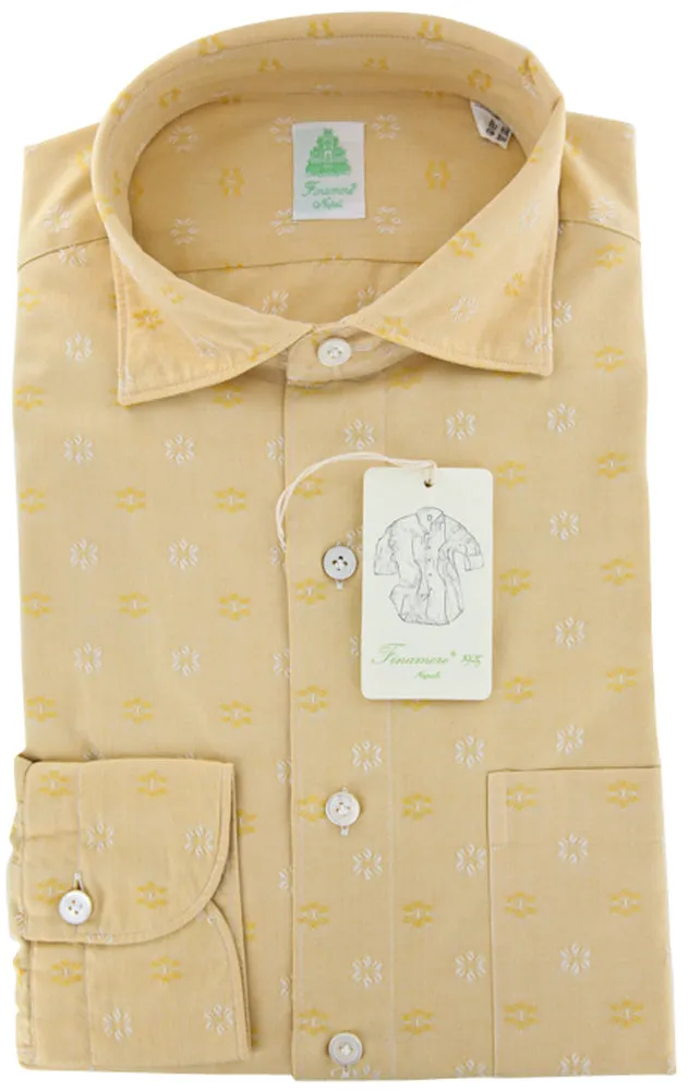 Finamore Napoli Yellow Shirt – Size: L US / L EU