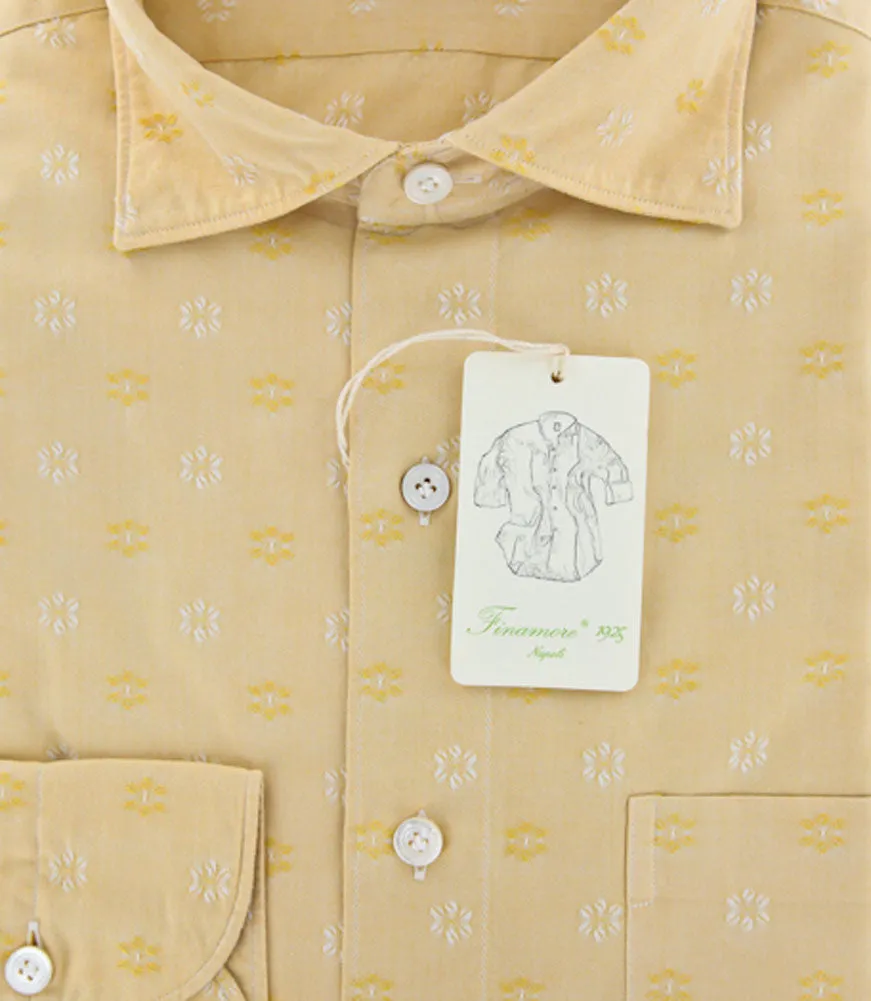 Finamore Napoli Yellow Shirt – Size: L US / L EU