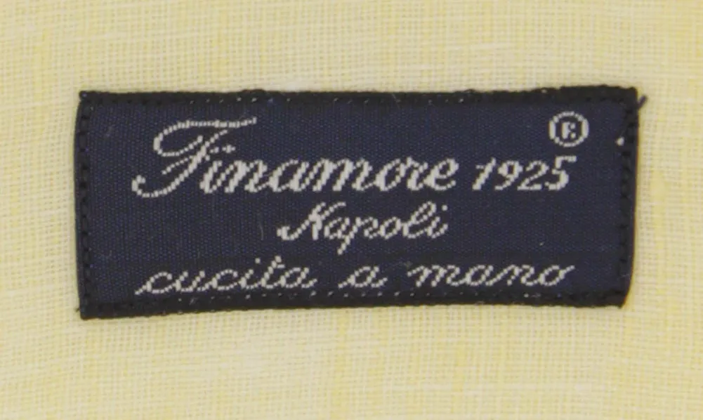 Finamore Napoli Yellow Shirt - Slim