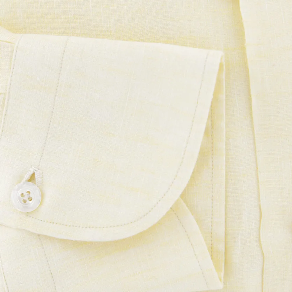 Finamore Napoli Yellow Shirt - Slim