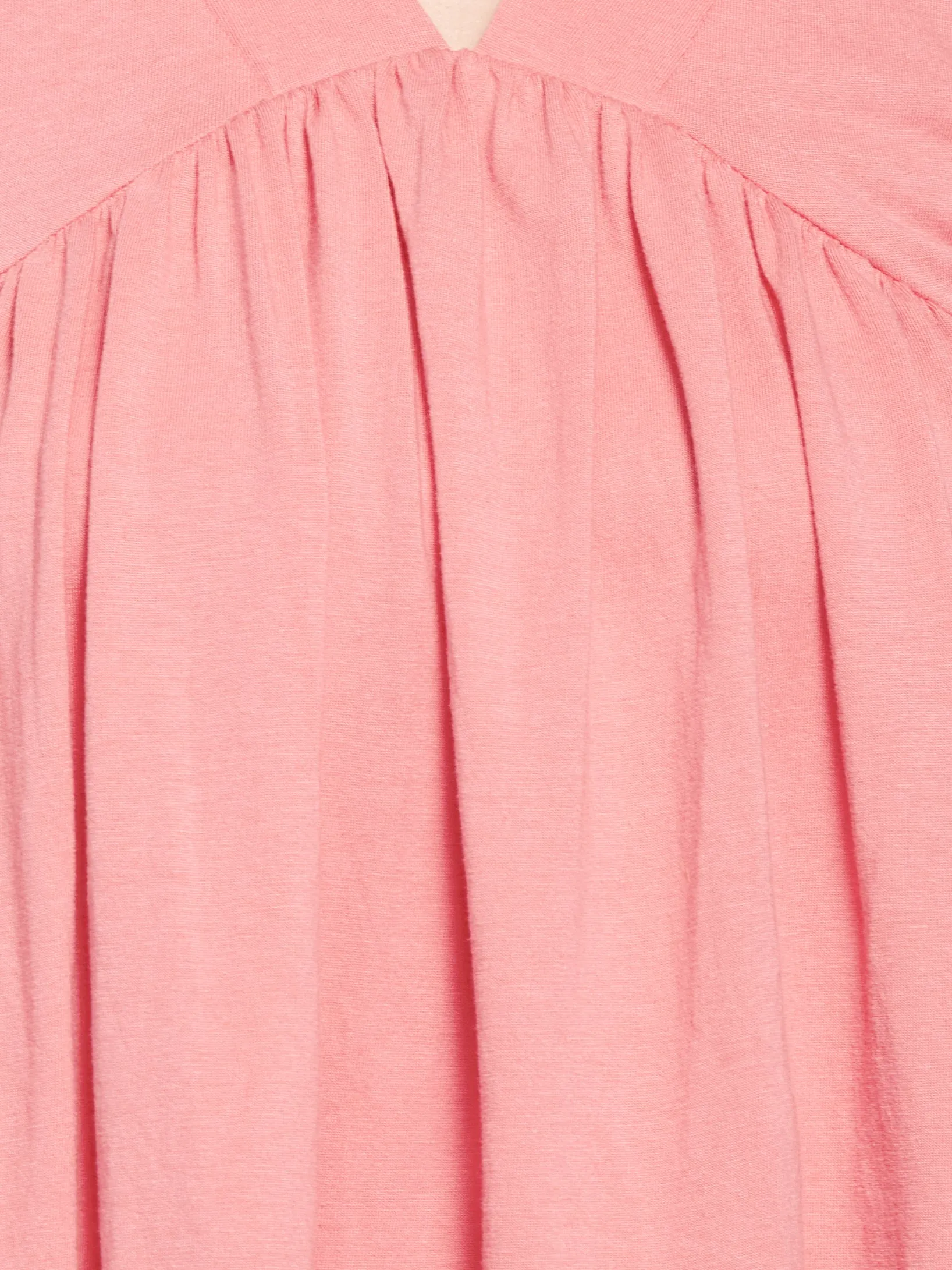 Flared Sleeve Gathered Top