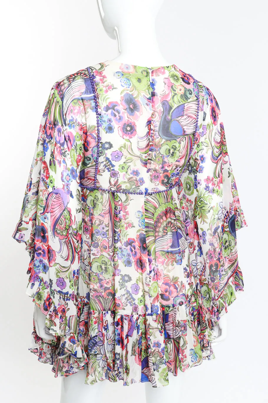 Floral Bell Sleeve Peasant Dress