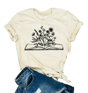 Floral Book Shirt | Unisex Crew