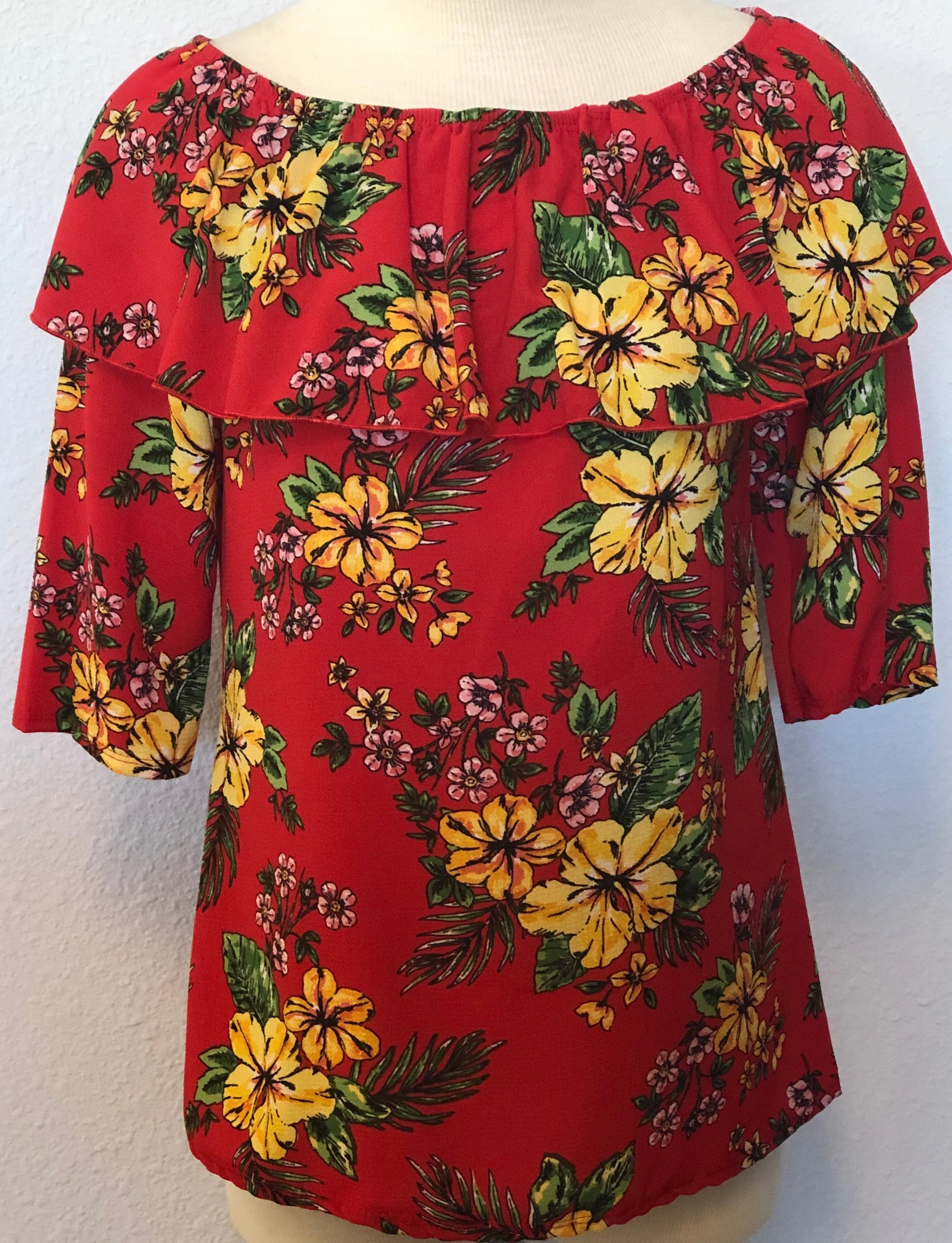 FLORAL OFF SHOULDER TOP