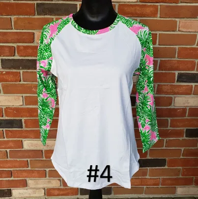 Floral Raglan Shirts