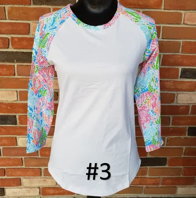 Floral Raglan Shirts