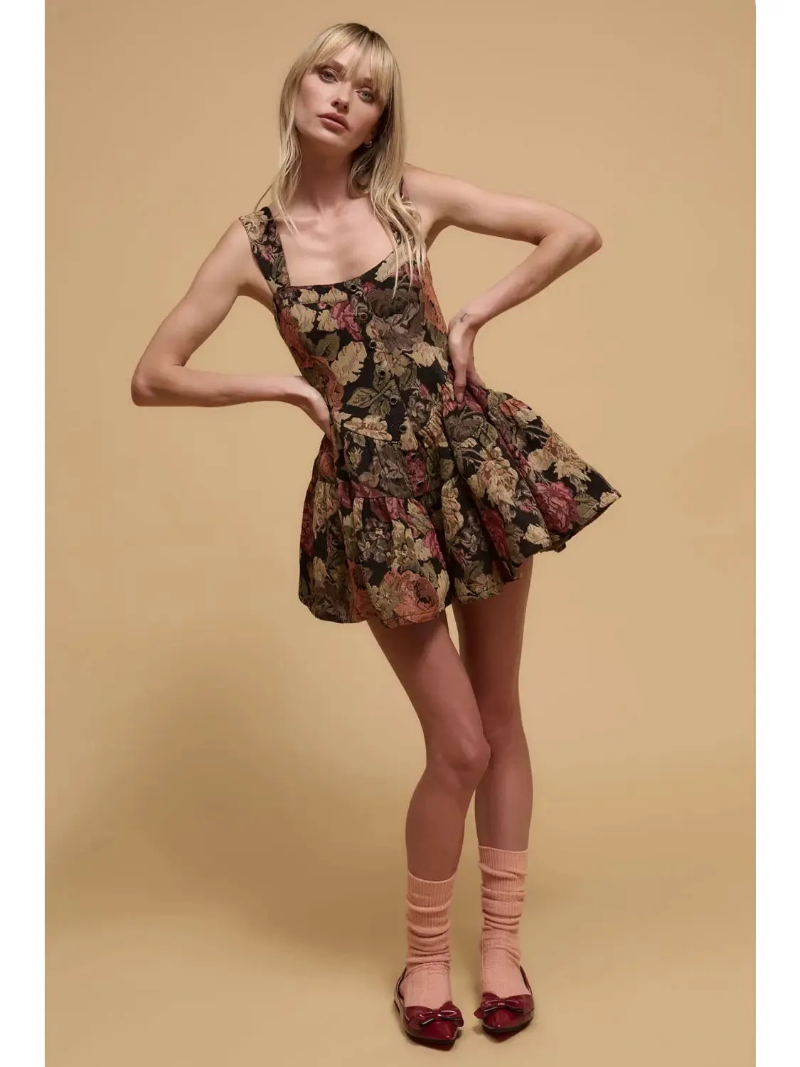 Floral Tapestry Romper