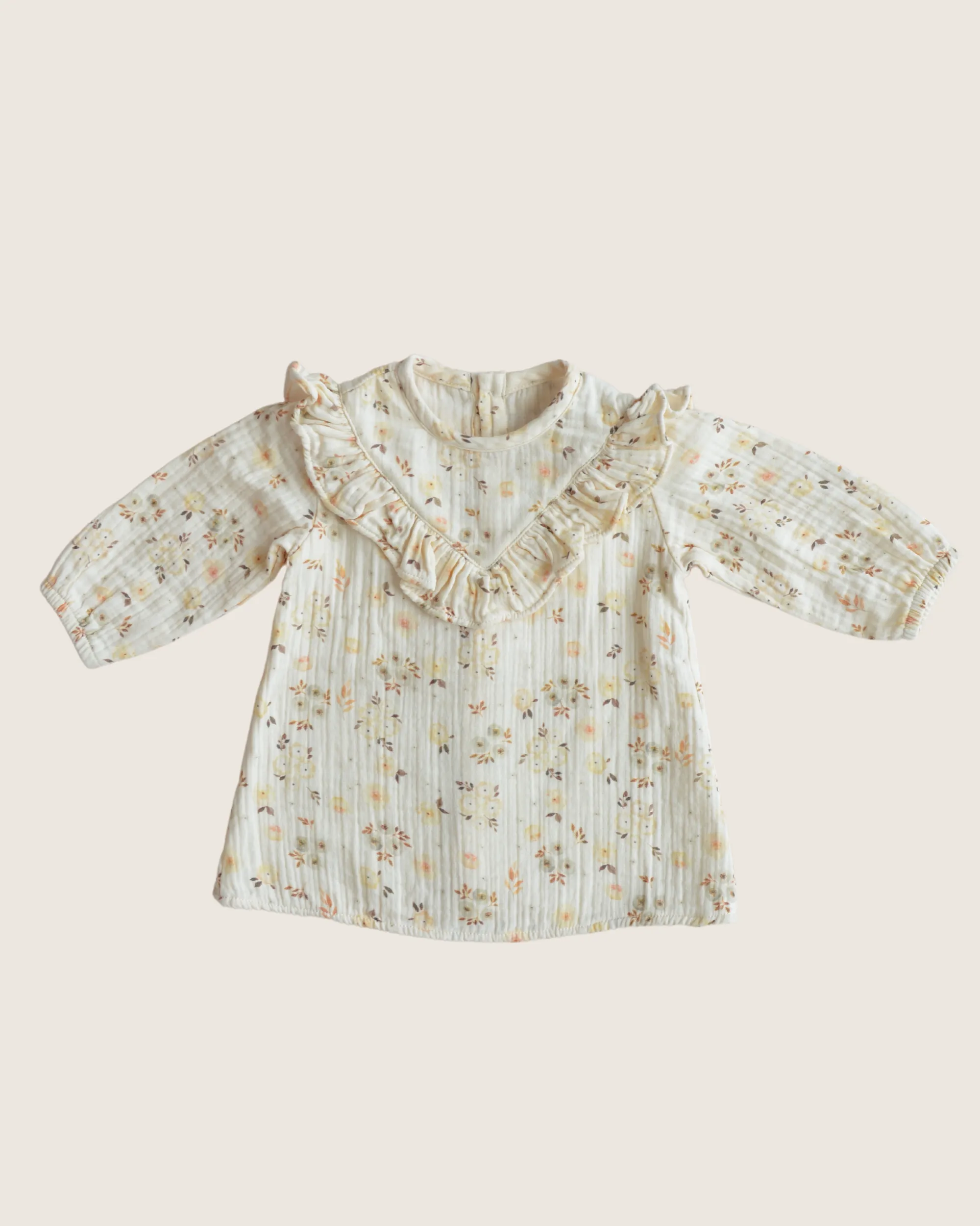 Flower Printed Muslin Blouse