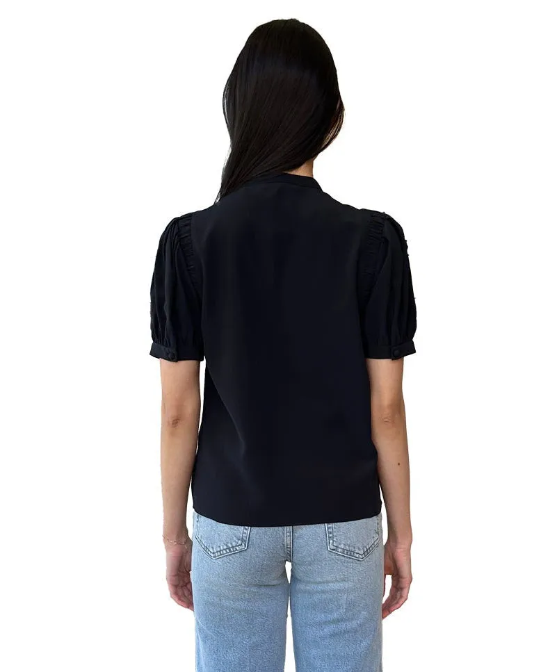 FRAME The Silk Gathered Top