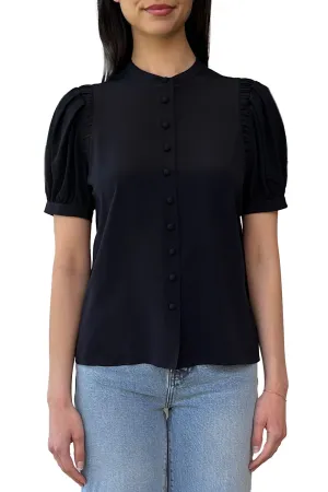 FRAME The Silk Gathered Top