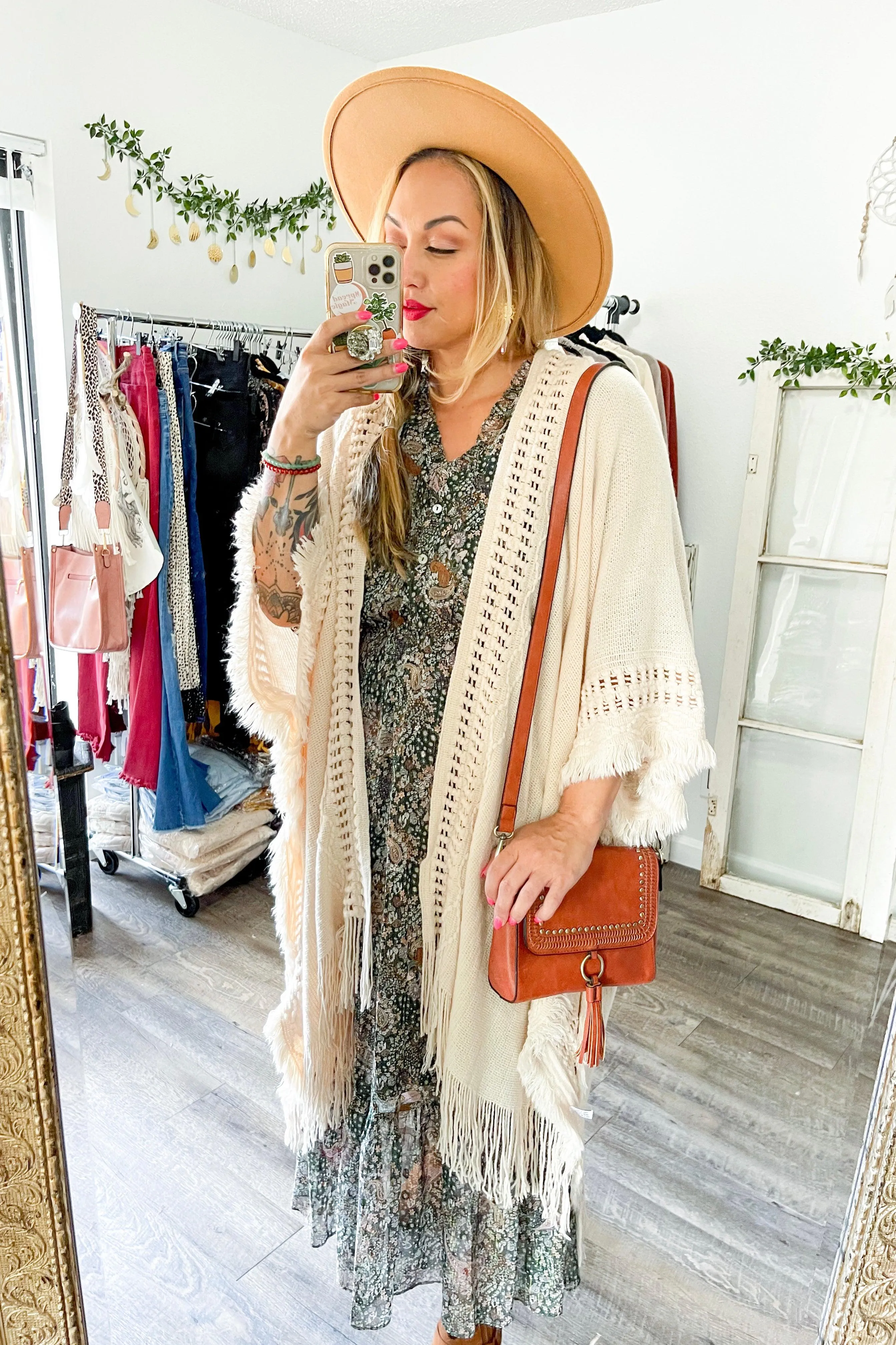 Frayed Knit Ruana - 6 colors