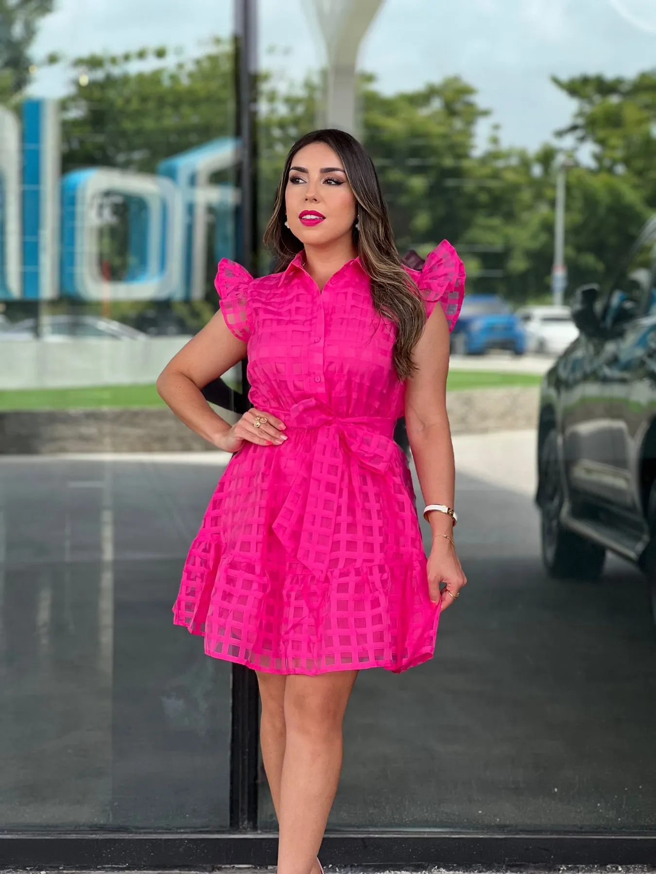 Fuchsia Mini Dress