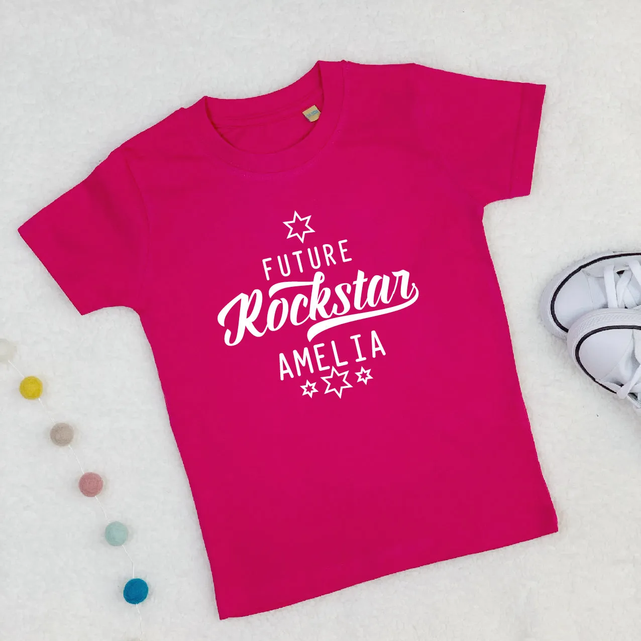 Future Rockstar Personalised T Shirt With Stars