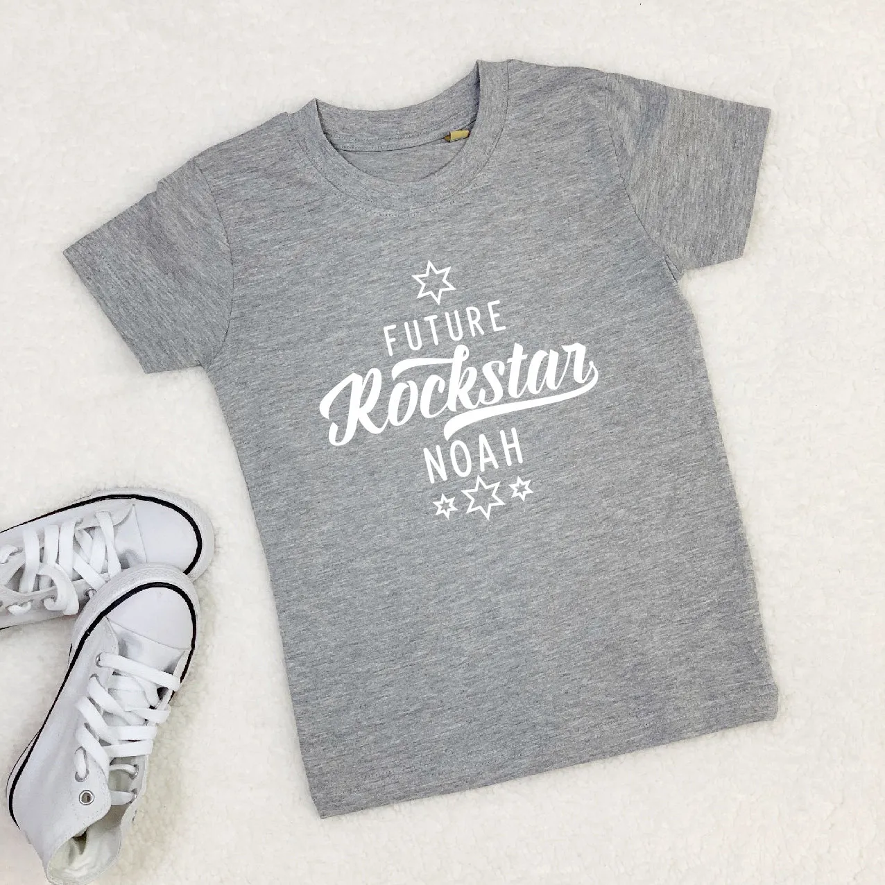 Future Rockstar Personalised T Shirt With Stars