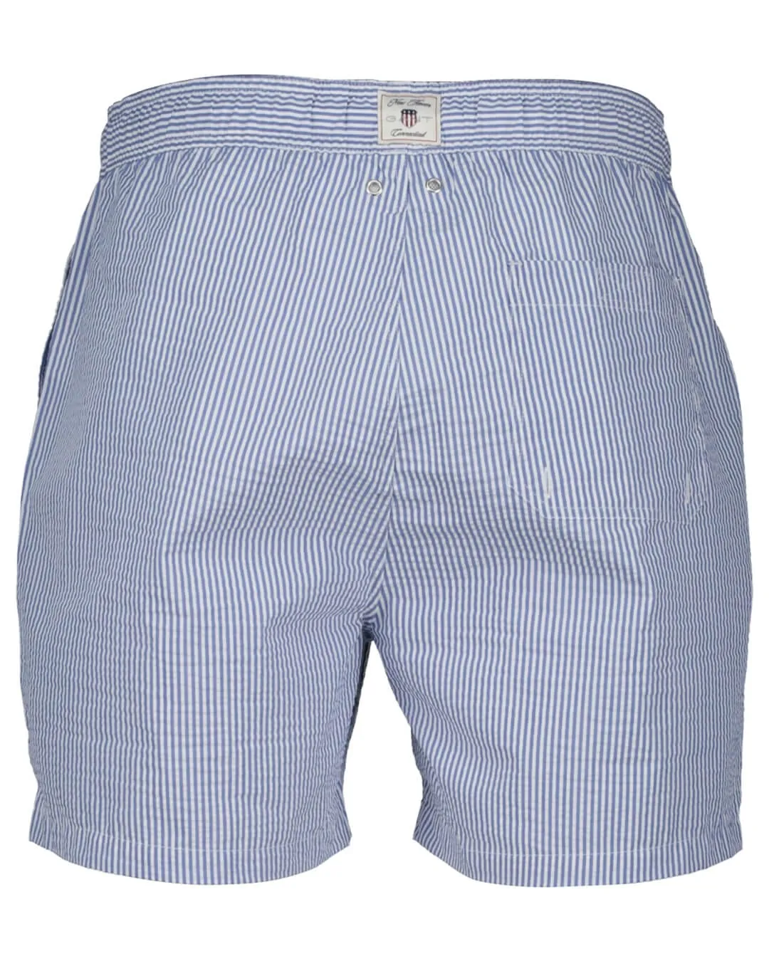 Gant Rich Blue Seersucker Swim Shorts