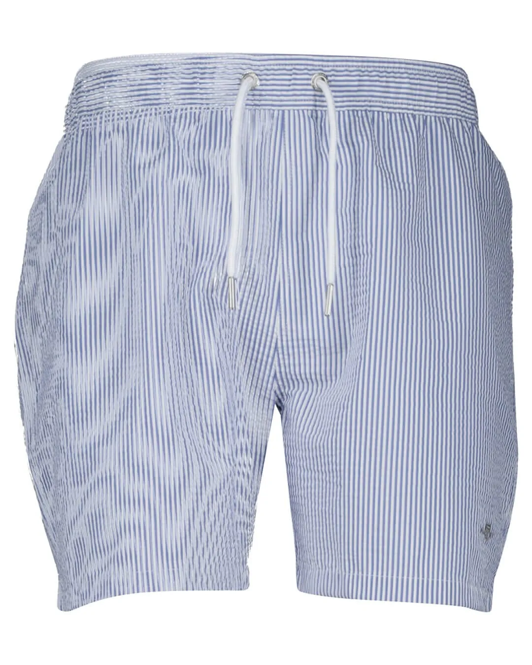 Gant Rich Blue Seersucker Swim Shorts