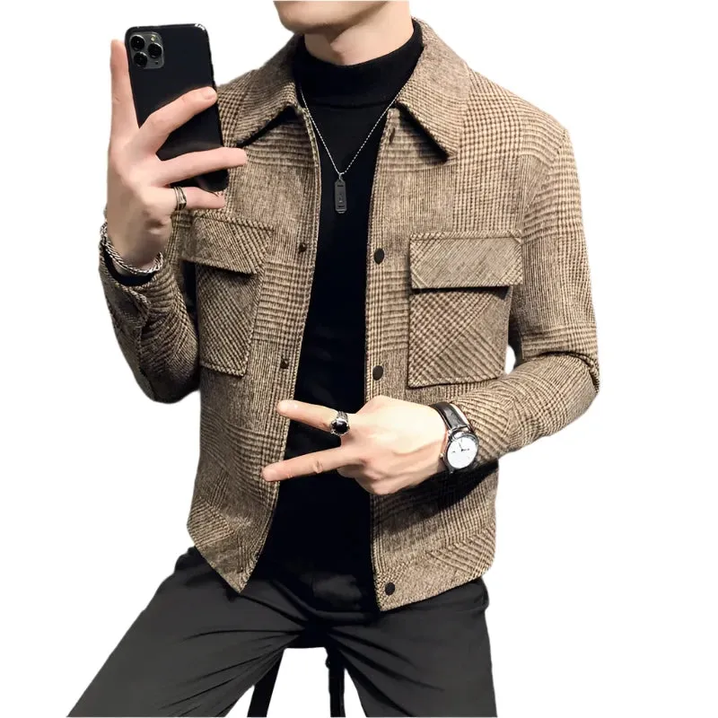 Gentleman's CapitalClass Plaid Overcoat