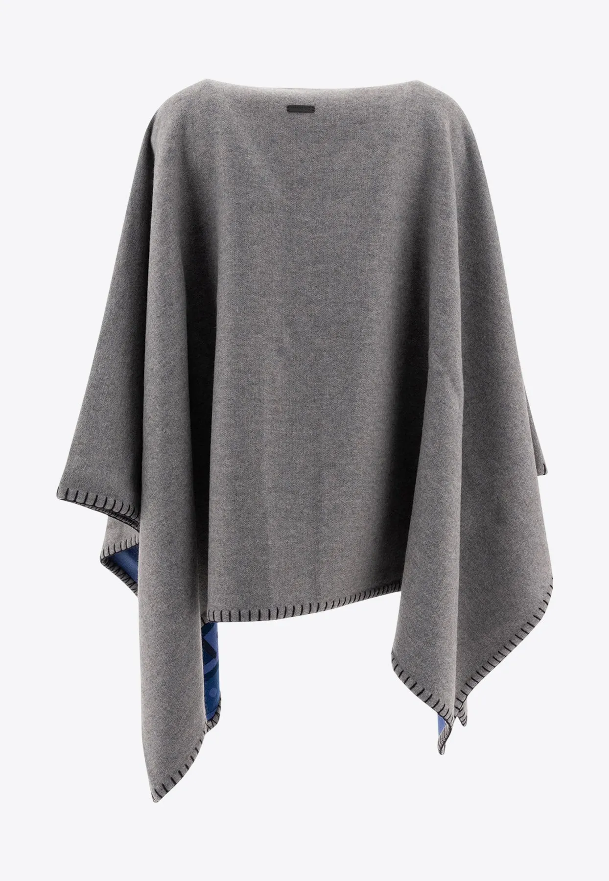Geometrical Renaissance-Print Reversible Cape