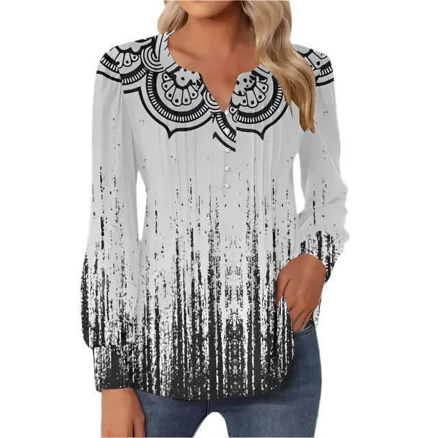 Georgia – Vibrant Printed Blouse for Women