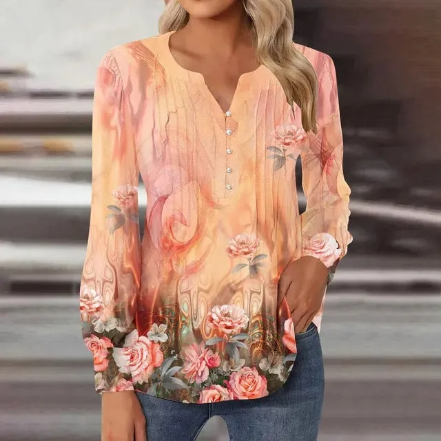 Georgia – Vibrant Printed Blouse for Women