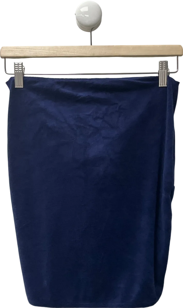 Gianelle Navy Blue Ruched Skirt UK M