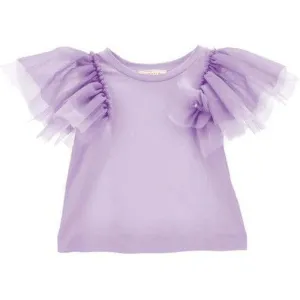 Girls Purple Tulle T-shirt