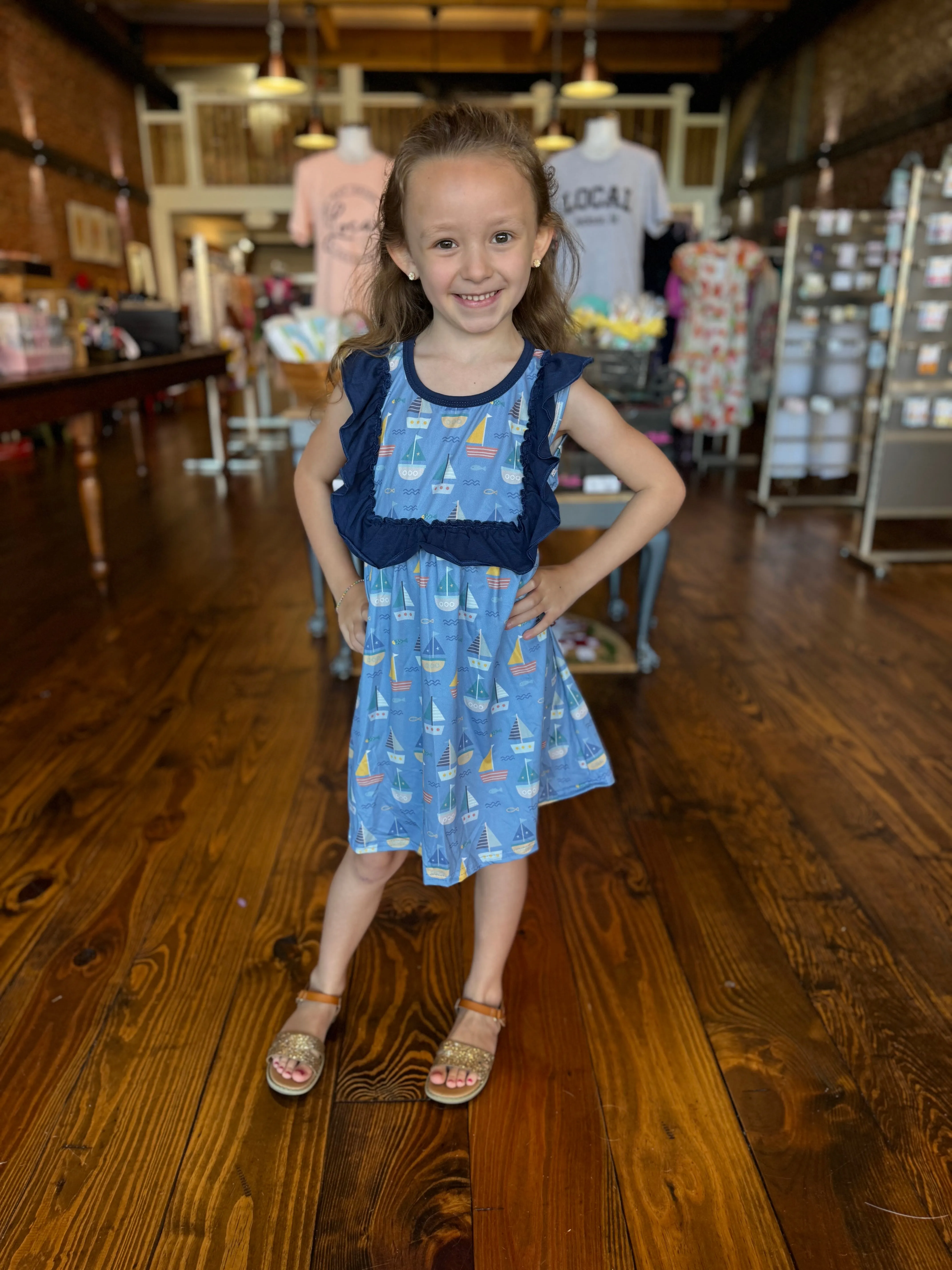 Girls Sailboat Dress