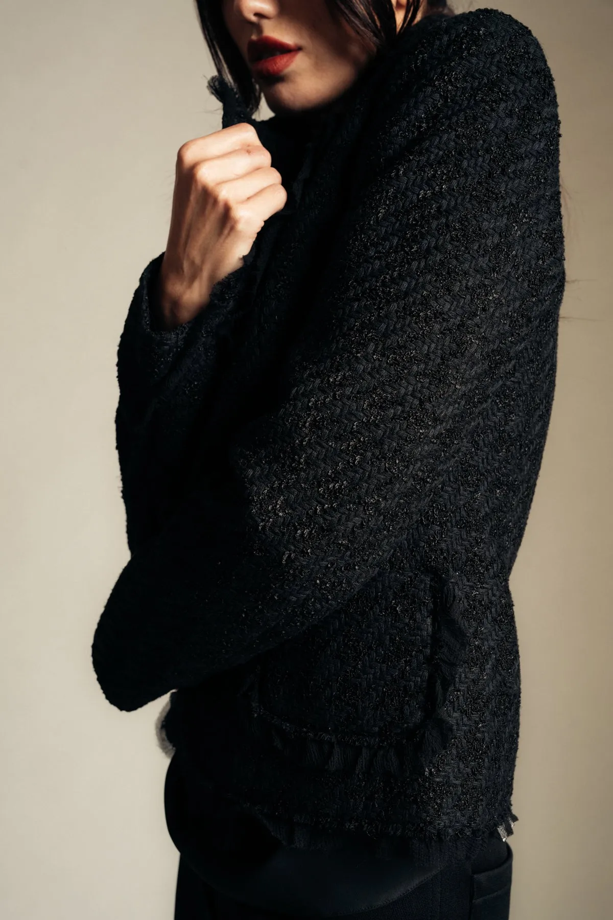 GIVENCHY | HOUNDSTOOTH TWEED JACKET
