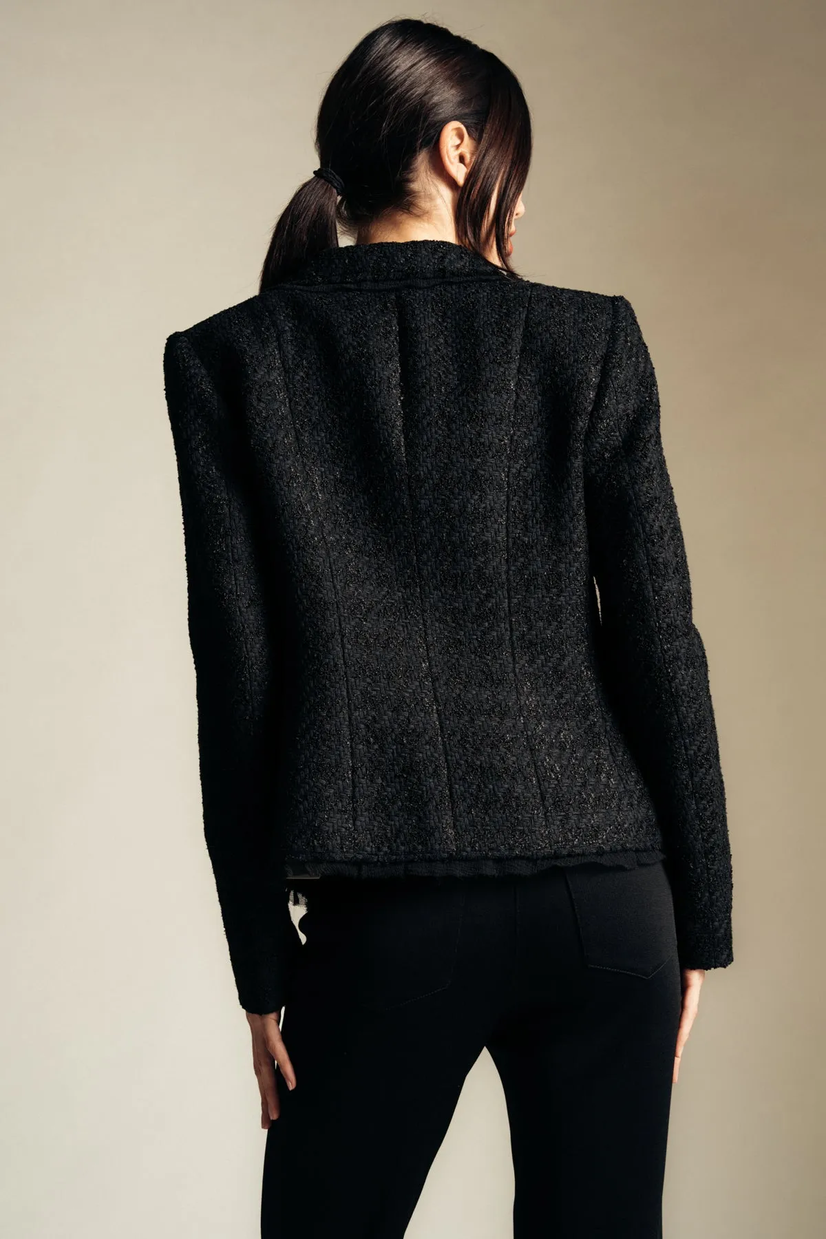 GIVENCHY | HOUNDSTOOTH TWEED JACKET