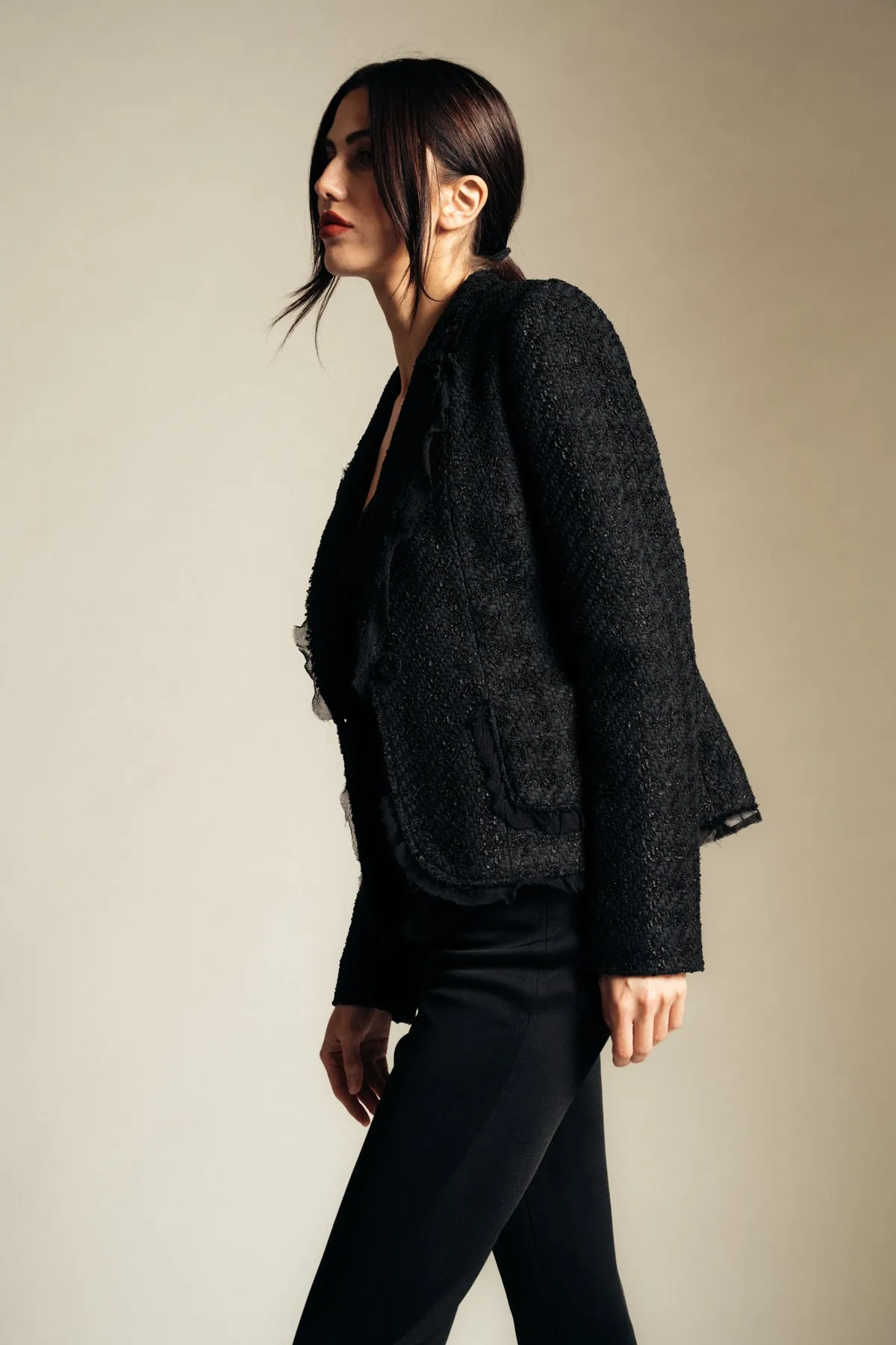 GIVENCHY | HOUNDSTOOTH TWEED JACKET