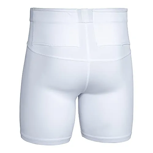 Graystone CCW Women's Two Pocket Holster Short  Concealed Carry Compression Clothing Spandex White