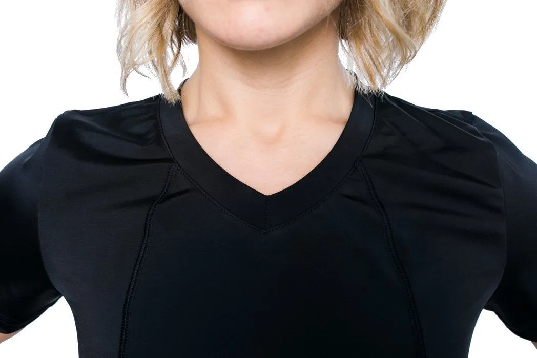 Graystone Holster Shirt Concealed Carry Clothing for Women V Neck - Easy Reach Gun Concealment Compression CCW Tactical Clothes…