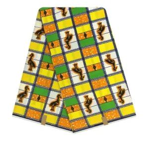 Green Duck Zulu African Tribal Printed Cotton Wrapperted
