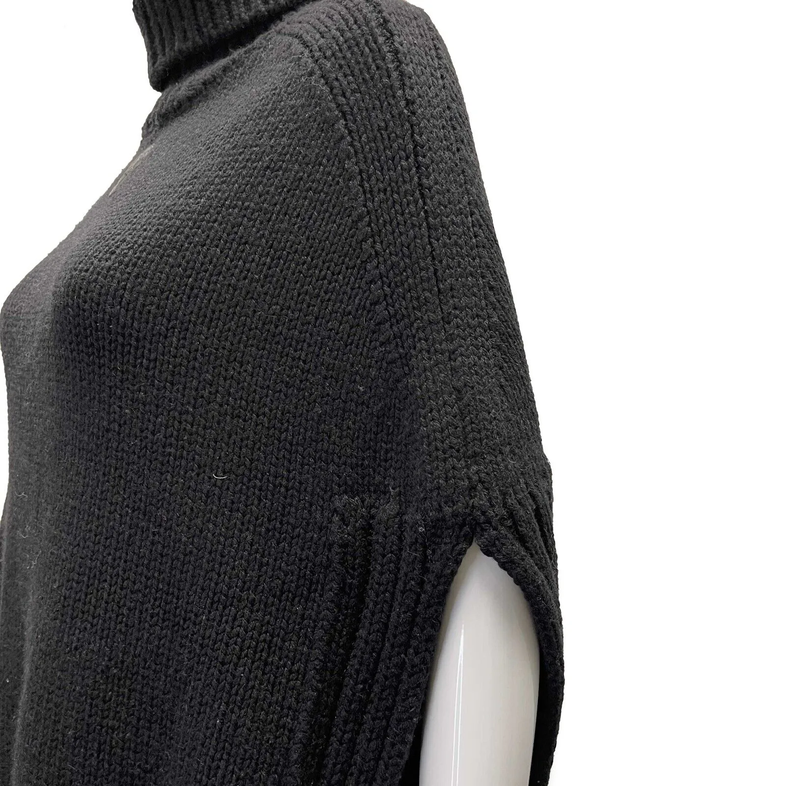 Gucci Excellent Poncho Cape Black XS Hysteria Vintage