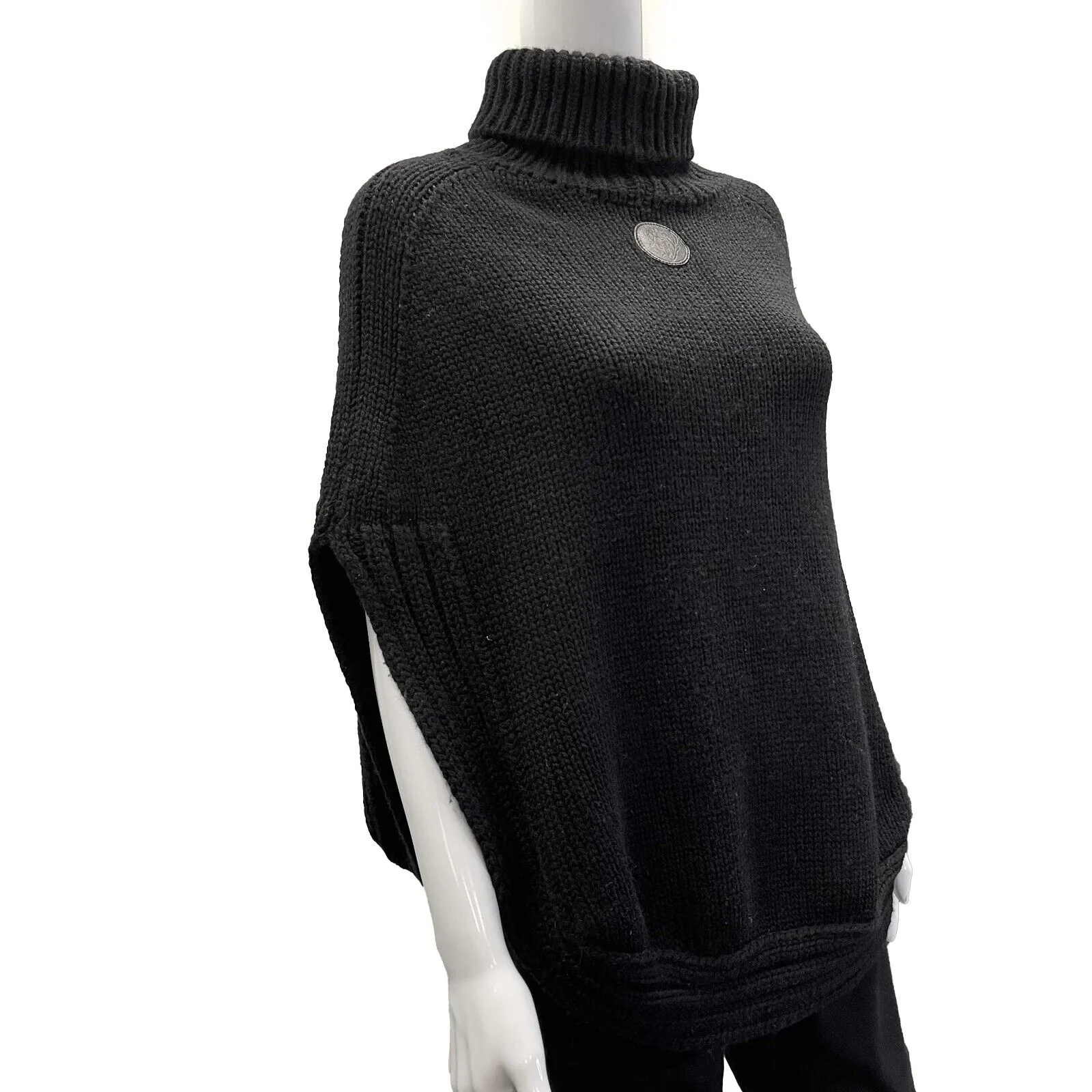 Gucci Excellent Poncho Cape Black XS Hysteria Vintage
