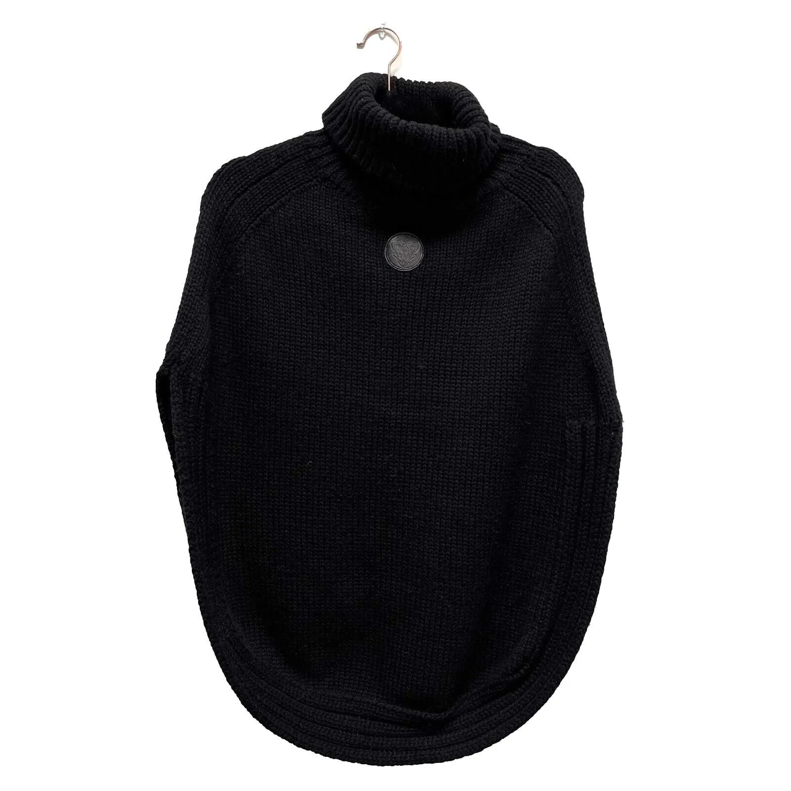 Gucci Excellent Poncho Cape Black XS Hysteria Vintage