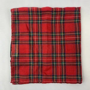 Gucci Plaid Tartan Pocket Square in Red