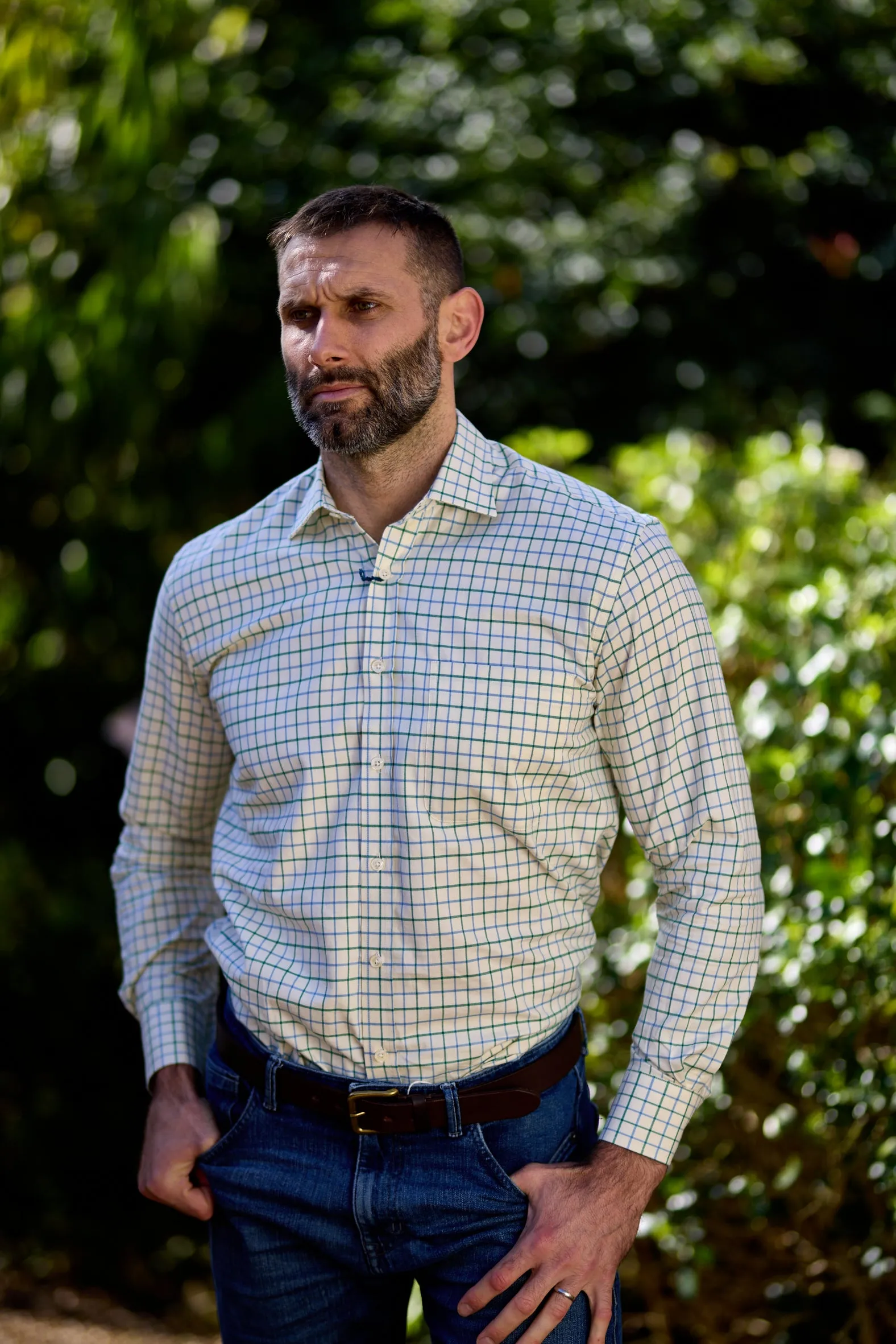 Gun Hill Kensington shirt - Blue/green