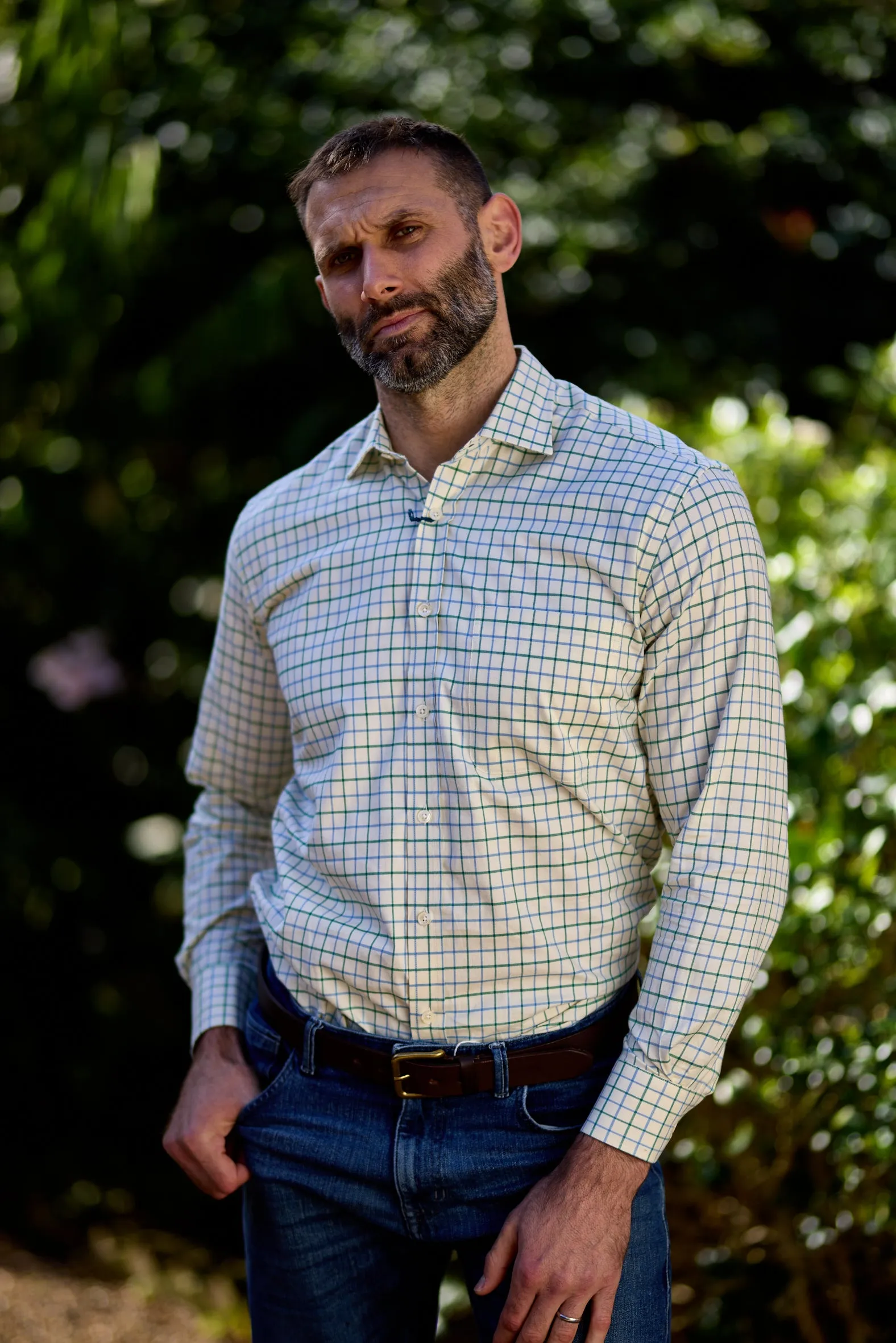 Gun Hill Kensington shirt - Blue/green