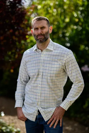 Gun Hill Mens Chiswick shirt - Blue/lilac
