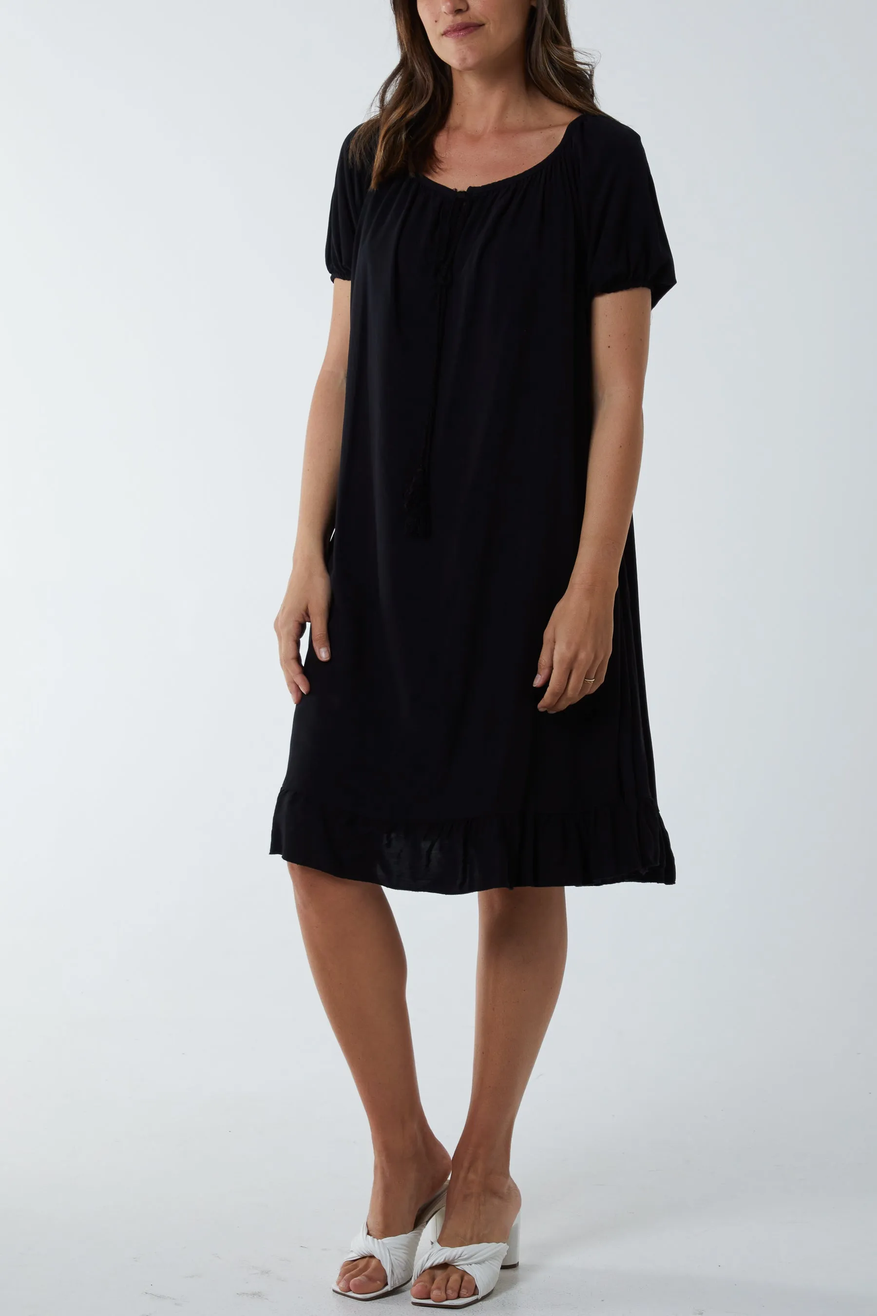 Gypsy Tie Front Midi Dress