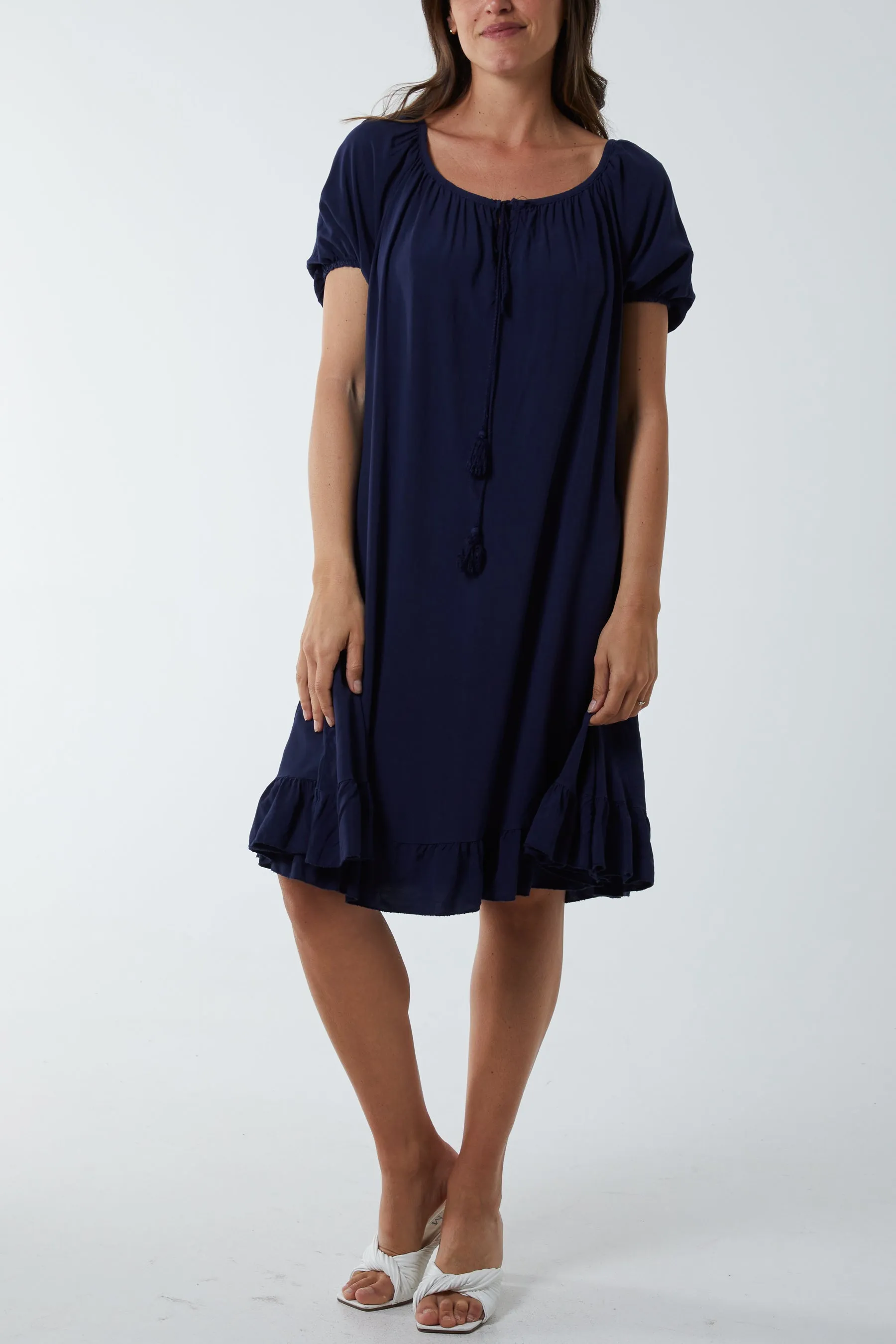 Gypsy Tie Front Midi Dress