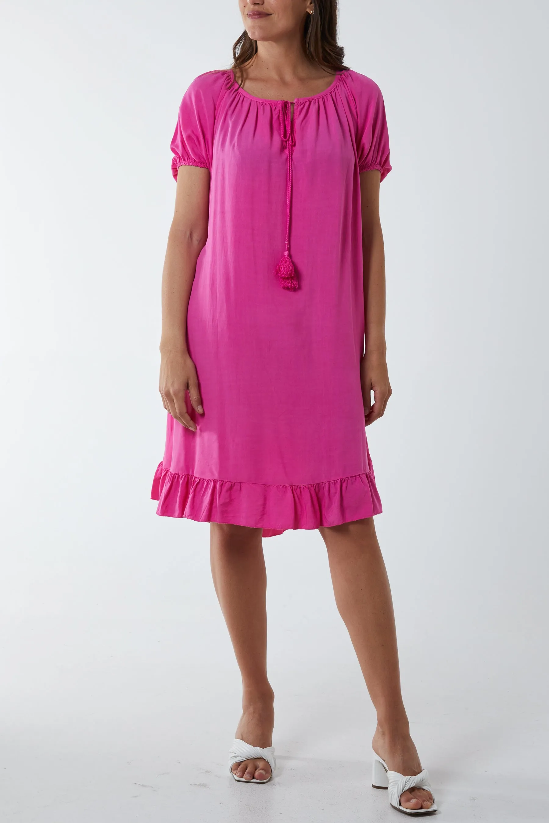 Gypsy Tie Front Midi Dress