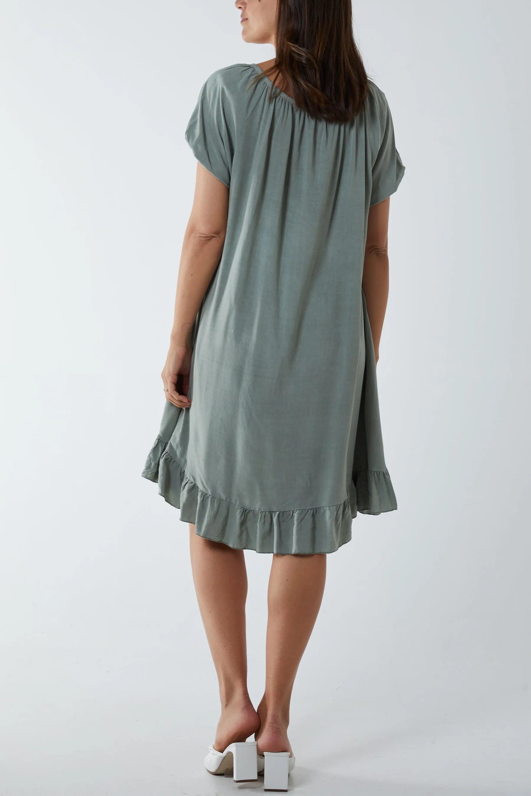 Gypsy Tie Front Midi Dress