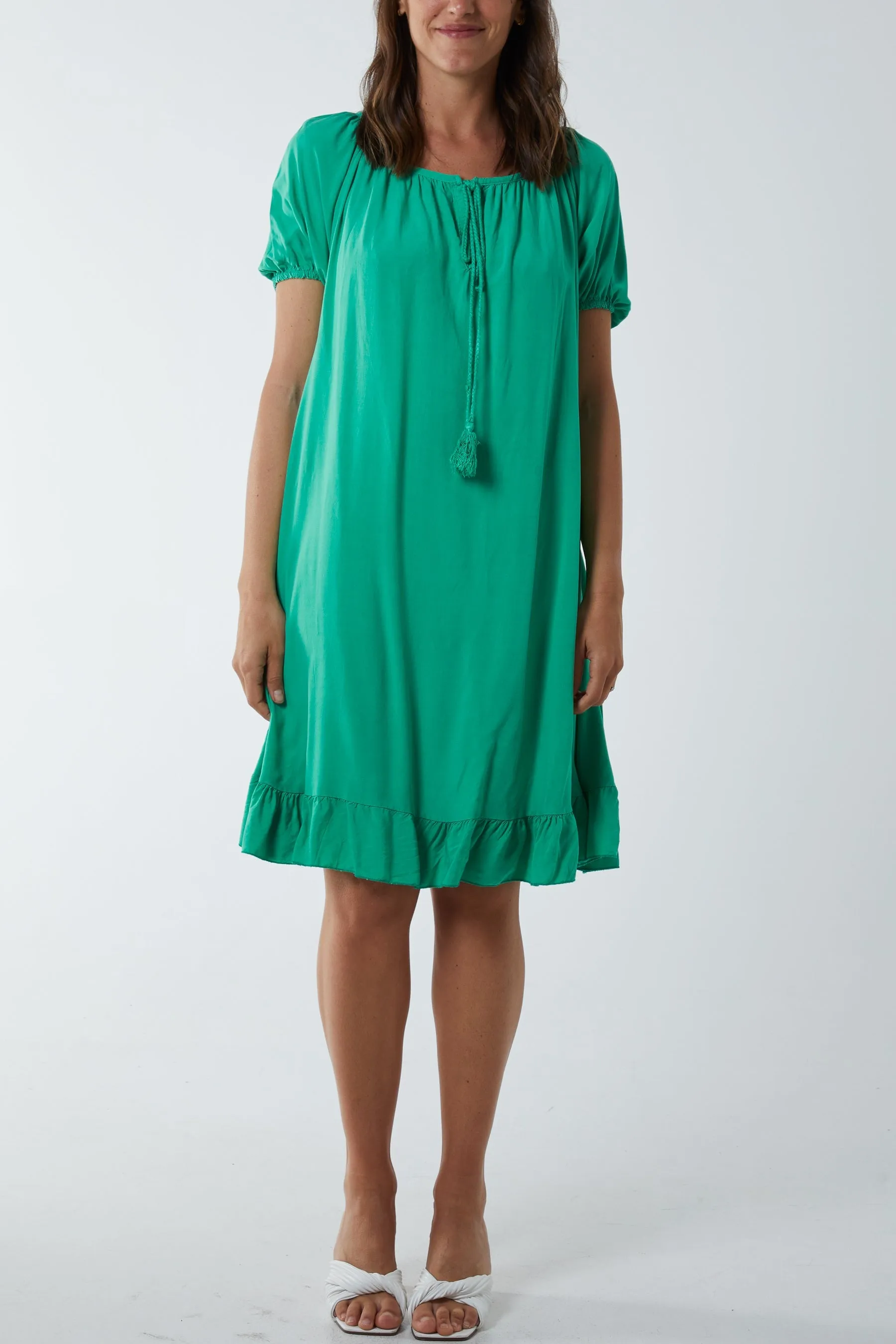 Gypsy Tie Front Midi Dress
